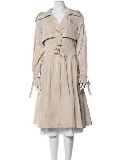 Pre-owned Dolce & Gabbana Trench Coat In Neutrals