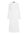 Dolce & Gabbana Technical Organza Trench Coat With Georgette Trims In White