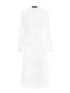 Dolce & Gabbana Technical Organza Trench Coat With Georgette Trims
