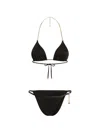 Dolce & Gabbana Triangle Bikini In Black
