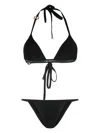 Dolce & Gabbana Triangle Bikini Set In Black