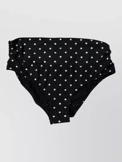 Dolce & Gabbana Triangle Bikini Top Dg Logo Swimwear In Black