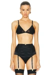 Dolce & Gabbana Floral-embroidered Mesh Bra In Nero