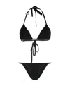Dolce & Gabbana Triangle-cup Bikini Set In Black