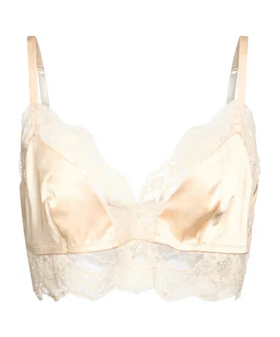 Dolce & Gabbana Triangle Cup Bra In Blush Powder