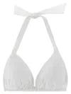 Dolce & Gabbana Triangle With Removable Padding Bikini Top In White