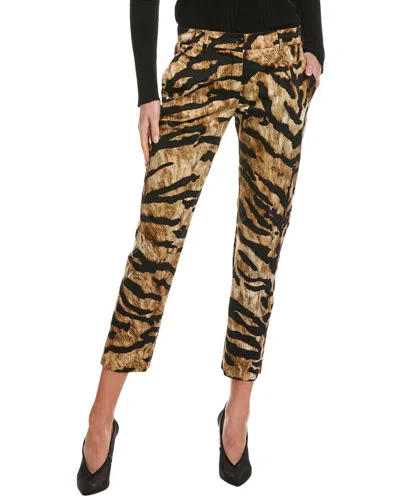 Dolce & Gabbana Woman Pants Camel Size 12 Cotton, Elastane In Brown
