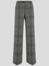 Dolce & Gabbana Grey Flared Pants With High Waist In Wool And Cashmere Woman