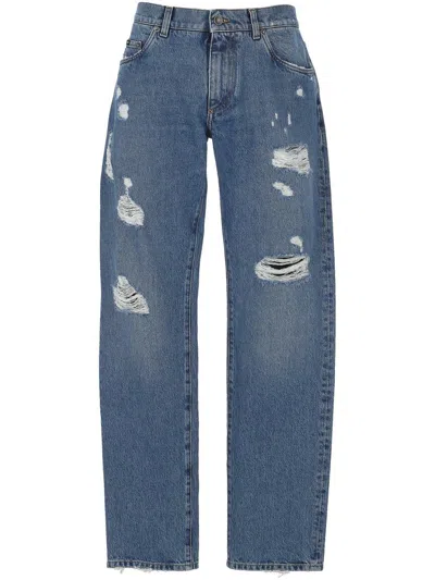 Dolce & Gabbana Trousers In Blue
