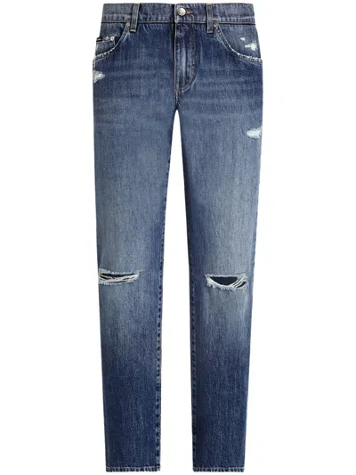 Dolce & Gabbana Trousers In Blue