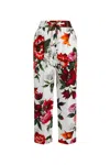 Dolce & Gabbana Elasticated Waist Floral Print Trousers