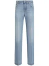 Dolce & Gabbana Straight-leg Blue Jeans With A Distressed Effect