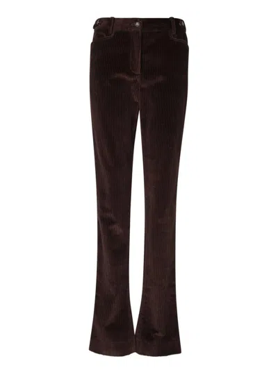 Dolce & Gabbana Trousers In Burgundy