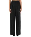 Dolce & Gabbana Flared Wool Pants In Black