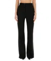 Dolce & Gabbana Flare Leg Trousers With Pockets And Belt Loops In Black