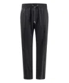Dolce & Gabbana Virgin Wool Trouser With Drawstring