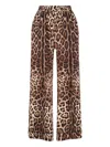 Dolce & Gabbana Leopard-print Straight Trousers In Animal Print