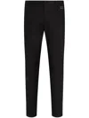 Dolce & Gabbana Stretch Wool Pants With Re-edition Label In Black