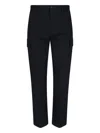 Dolce & Gabbana Stretch Cotton Cargo Pants In Black