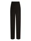 Dolce & Gabbana High-waisted Wide-leg Trousers In Black