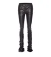 Dolce & Gabbana Slim Stretch Leather Pant In Black