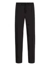 Dolce & Gabbana Straight Leg Trousers Crease Detailing Pockets In Black