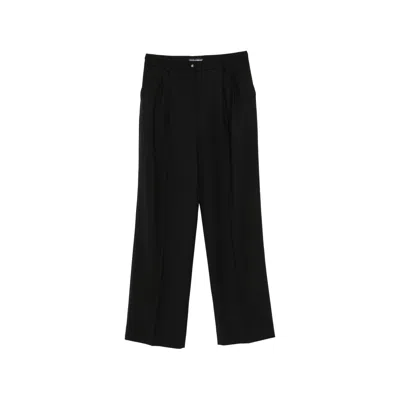 Dolce & Gabbana Pleated Wide-leg Trousers In Black