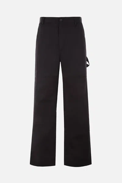Dolce & Gabbana Loose-fit Buttoned Trousers In Black