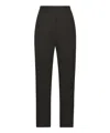 Dolce & Gabbana High-waisted Jacquard Trousers In Black