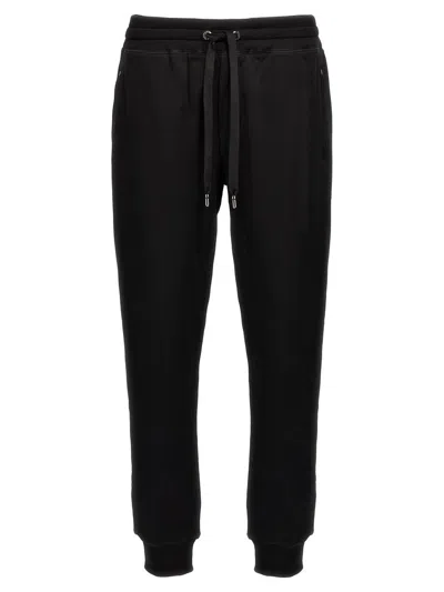 Dolce & Gabbana Dg Essential Technical Jersey Track Trousers In Black