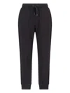 Dolce & Gabbana Black Track Pants With Logo Applied On The Back In Cotton Man In Gray