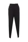 Dolce & Gabbana Corduroy Bootcut Pants With Belt Loops In Black