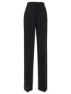 Dolce & Gabbana Two-way Stretch Wool Trousers In Black