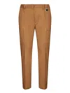 Dolce & Gabbana Cotton Trousers Featuring Belt Loops In Brown