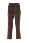 Dolce & Gabbana Men Corduroy Pants In Brown