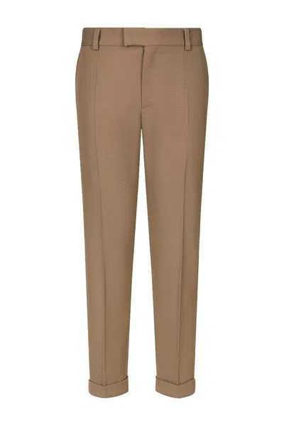 Dolce & Gabbana Trousers In Brown-gray