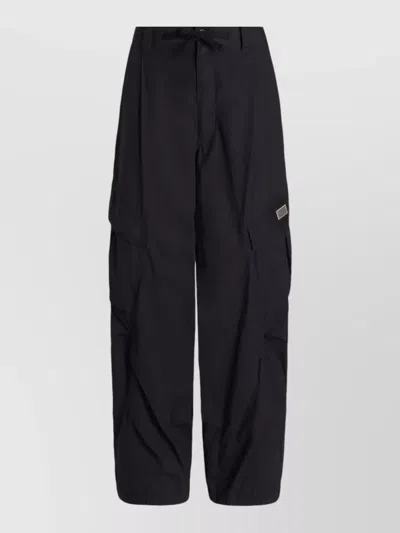 Dolce & Gabbana Trousers Cargo Style Back And Side Pockets In Black