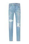 Dolce & Gabbana Logo-plaque Slim-fit Jeans In Combined Variant