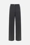 Dolce & Gabbana Stretch Fabric Pants With Zipped Ankle In Grey