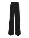 Dolce & Gabbana High Waist Pinstripe Flared Pants In Light Pink