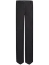 Dolce & Gabbana Flared Woolen Pants In Melange Grigio