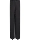 Dolce & Gabbana Flared Woolen Pants In Melange Grigio