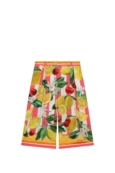 Dolce & Gabbana Kids' Trousers In Multicolor
