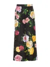 Dolce & Gabbana Peony And Roses Print Pants In Multicolour