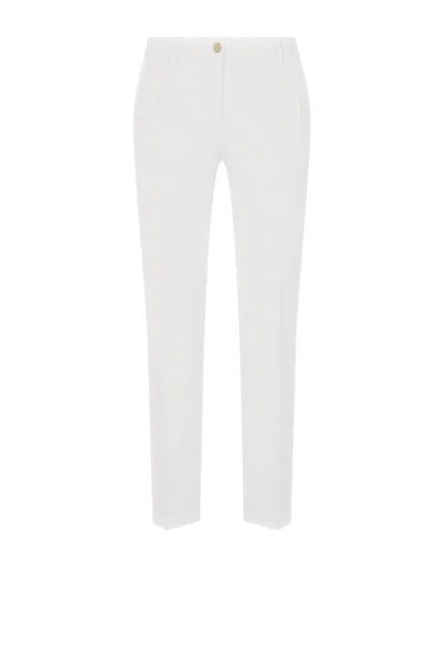 Dolce & Gabbana Trousers In Natural White