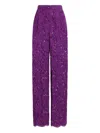 Dolce & Gabbana Cordonetto Lace Trousers In Purple