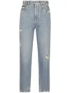 Dolce & Gabbana Jeans With A Worn Effect In Variante Abbinata
