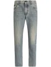 Dolce & Gabbana Straight Jeans With A Lightened Effect In Variante Abbinata