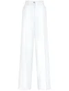 Dolce & Gabbana High-waisted Cotton-blend Pallazo Pants