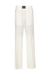 Dolce & Gabbana Logo Straight-leg Pants In White